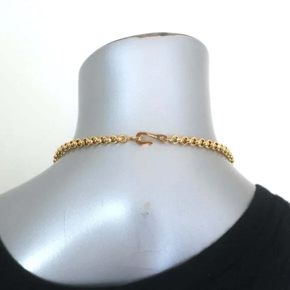 Vintage Chanel 98P Interlocking CC Logo Necklace Gold - Picture 3 of 6